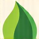 Icon representing functional nutrition, showing a stylized leaf and healthy produce.